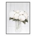 Picture of White Hydrangea I _GroupedProduct_Rectangle_Portrait_Canvas_Framed_