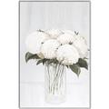 Picture of White Hydrangea I _GroupedProduct_Rectangle_Portrait_Canvas_Framed_