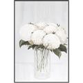 Picture of White Hydrangea I _GroupedProduct_Rectangle_Portrait_Canvas_Framed_