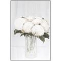Picture of White Hydrangea I _GroupedProduct_Rectangle_Portrait_Canvas_Framed_