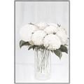 Picture of White Hydrangea I _GroupedProduct_Rectangle_Portrait_Canvas_Framed_