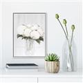 Picture of White Hydrangea I _GroupedProduct_Rectangle_Portrait_Canvas_Framed_