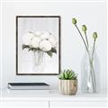 Picture of White Hydrangea I _GroupedProduct_Rectangle_Portrait_Canvas_Framed_