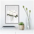 Picture of White Hydrangea I _GroupedProduct_Rectangle_Portrait_Canvas_Framed_