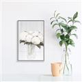 Picture of White Hydrangea I _GroupedProduct_Rectangle_Portrait_Canvas_Framed_