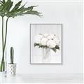 Picture of White Hydrangea I _GroupedProduct_Rectangle_Portrait_Canvas_Framed_