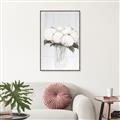 Picture of White Hydrangea I _GroupedProduct_Rectangle_Portrait_Canvas_Framed_