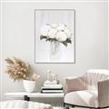 Picture of White Hydrangea I _GroupedProduct_Rectangle_Portrait_Canvas_Framed_