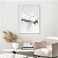 Picture of White Hydrangea I _GroupedProduct_Rectangle_Portrait_Canvas_Framed_