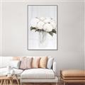 Picture of White Hydrangea I _GroupedProduct_Rectangle_Portrait_Canvas_Framed_