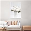 Picture of White Hydrangea I _GroupedProduct_Rectangle_Portrait_Canvas_Framed_
