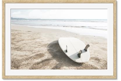 Picture of Surfboard on the Sand