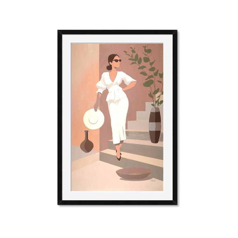 Picture of Stair Entrance _GroupedProduct_Rectangle_Portrait_Framed_Matted_