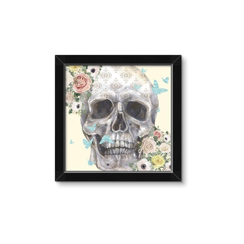 Picture of Rose Skull _GroupedProduct_Square_Framed_Matted_