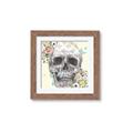 Picture of Rose Skull _GroupedProduct_Square_Framed_Matted_