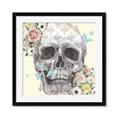 Picture of Rose Skull _GroupedProduct_Square_Framed_Matted_