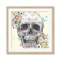 Picture of Rose Skull _GroupedProduct_Square_Framed_Matted_