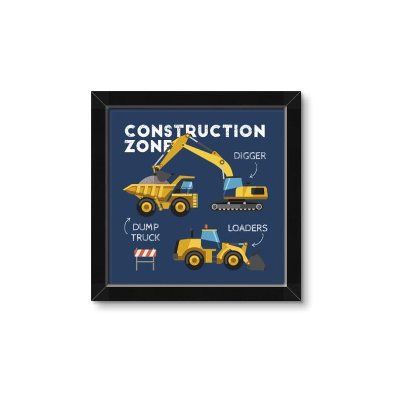 Picture of Construction Zone Trucks  _GroupedProduct_Square_Framed_Matted_