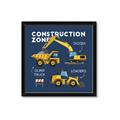 Picture of Construction Zone Trucks  _GroupedProduct_Square_Framed_Matted_