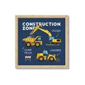 Picture of Construction Zone Trucks  _GroupedProduct_Square_Framed_Matted_