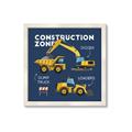 Picture of Construction Zone Trucks  _GroupedProduct_Square_Framed_Matted_