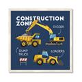 Picture of Construction Zone Trucks  _GroupedProduct_Square_Framed_Matted_