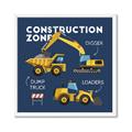 Picture of Construction Zone Trucks  _GroupedProduct_Square_Framed_Matted_