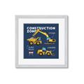 Picture of Construction Zone Trucks  _GroupedProduct_Square_Framed_Matted_