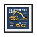 Picture of Construction Zone Trucks  _GroupedProduct_Square_Framed_Matted_