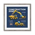 Picture of Construction Zone Trucks  _GroupedProduct_Square_Framed_Matted_