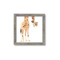Picture of Bending over Giraffe _GroupedProduct_Square_Framed_Matted_