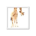Picture of Bending over Giraffe _GroupedProduct_Square_Framed_Matted_