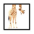 Picture of Bending over Giraffe _GroupedProduct_Square_Framed_Matted_