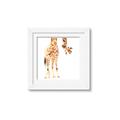Picture of Bending over Giraffe _GroupedProduct_Square_Framed_Matted_