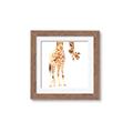Picture of Bending over Giraffe _GroupedProduct_Square_Framed_Matted_