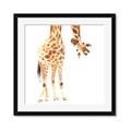 Picture of Bending over Giraffe _GroupedProduct_Square_Framed_Matted_