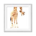 Picture of Bending over Giraffe _GroupedProduct_Square_Framed_Matted_
