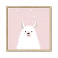 Picture of Pinky Llama  _GroupedProduct_Square_Mini_ _GroupedProduct_Square_Framed_Matted_