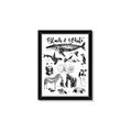 Picture of Black and white Animals _GroupedProduct_Rectangle_Portrait_Framed_Matted_