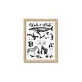 Picture of Black and white Animals _GroupedProduct_Rectangle_Portrait_Framed_Matted_