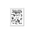 Picture of Black and white Animals _GroupedProduct_Rectangle_Portrait_Framed_Matted_
