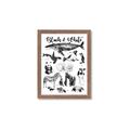 Picture of Black and white Animals _GroupedProduct_Rectangle_Portrait_Framed_Matted_