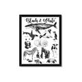 Picture of Black and white Animals _GroupedProduct_Rectangle_Portrait_Framed_Matted_