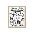 Picture of Black and white Animals _GroupedProduct_Rectangle_Portrait_Framed_Matted_