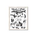 Picture of Black and white Animals _GroupedProduct_Rectangle_Portrait_Framed_Matted_