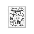 Picture of Black and white Animals _GroupedProduct_Rectangle_Portrait_Framed_Matted_