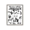 Picture of Black and white Animals _GroupedProduct_Rectangle_Portrait_Framed_Matted_