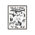 Picture of Black and white Animals _GroupedProduct_Rectangle_Portrait_Framed_Matted_