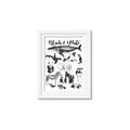 Picture of Black and white Animals _GroupedProduct_Rectangle_Portrait_Framed_Matted_