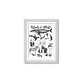 Picture of Black and white Animals _GroupedProduct_Rectangle_Portrait_Framed_Matted_